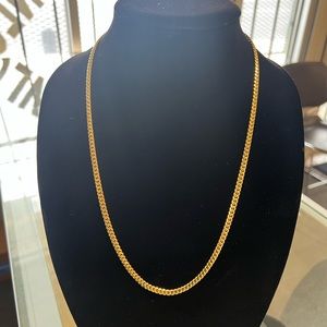 24 inch 4.5MM CUBAN LINK CHAIN 36.7 grams 10K SOLID GOLD